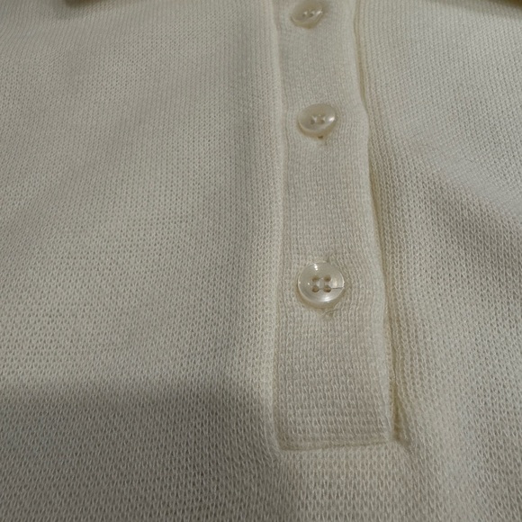 Zara Ivory Button-Up Top - Picture 4 of 7